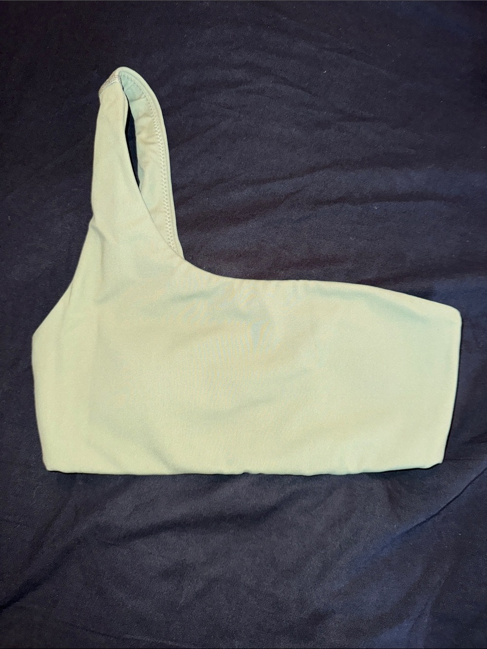Hollister Sage Green One-Shoulder Crop Top - Picture 1 of 2